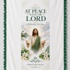 Green At Peace With The Lord Memorial Cloth - Ready-Made Design 10