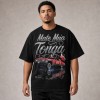 Mate Ma'a Tonga 676 Red Lowrider T-Shirt - Black