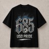 685 Uso Pride Hibiscus T-Shirt - Black