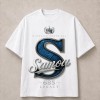 Samoa Blue S 685 Legacy T-Shirt - White