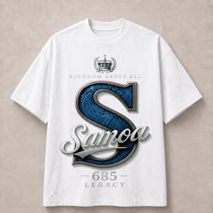 Samoa Blue S 685 Legacy T-Shirt - White