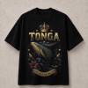 Tonga King of the Pacific Whale T-Shirt - Black