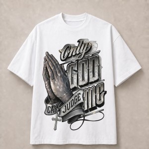 Only God Can Judge Me Prayer T-Shirt - White