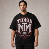 Mate Ma'a Tonga 676 Red Crest T-Shirt - Black