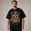Mate Ma'a Tonga Gold Pride and Legacy Shield T-Shirt - Black