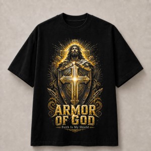 Armor of God Faith Is My Shield T-Shirt - Black