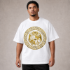 Tonga Gold Royal Crest Medallion T-Shirt - Black & White