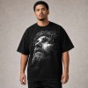 Crown of Thorns Jesus Portrait T-Shirt - Black