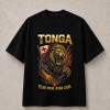 Tonga Fear None Roar Loud Lion T-Shirt - Black