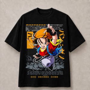 Dragon Ball GT Pan Action T-Shirt - Black