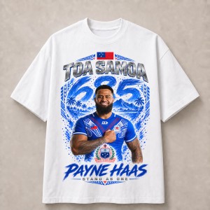 Toa Samoa Payne Haas 685 T-Shirt - White