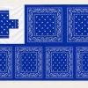 Tonga Blue and White Cross Bandana Flag