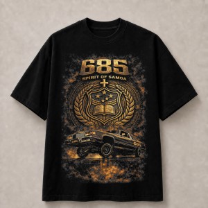 685 Spirit of Samoa Lowrider T-Shirt - Black