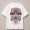 Mate Ma'a Tonga Flag Crown Front and Back T-Shirt - White