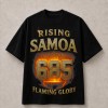 Rising Samoa 685 Flaming Glory T-Shirt - Black