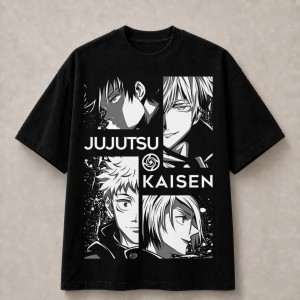 Jujutsu Kaisen Characters T-Shirt - Black