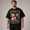 Dragon Ball Goku Manga Action T-Shirt - Black