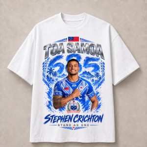 Toa Samoa Stephen Crichton 685 T-Shirt - White