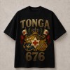 Tonga 676 Royal Coat of Arms T-Shirt - Black