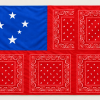 Samoa Southern Cross Red Bandana Flag