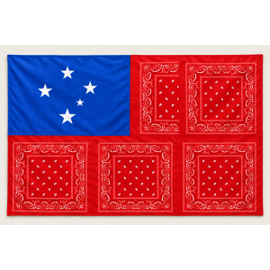 Samoa Southern Cross Red Bandana Flag