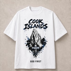 Cook Islands God First 682 Faith T-Shirt - White