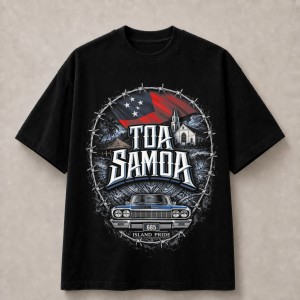 Toa Samoa 685 Island Pride T-Shirt - Black
