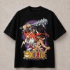 One Piece Luffy Ace Kaido Battle T-Shirt - Black
