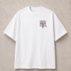 Mate Ma'a Tonga Flag Crown Front and Back T-Shirt - White