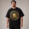 Samoa Golden Coat of Arms Faith T-Shirt - Black