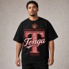 Tonga Kingdom Above All Red Legacy T-Shirt - Black