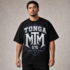 Mate Ma'a Tonga 676 Blue Crest T-Shirt - Black