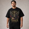 Tonga Kingdom of Honor Eagle Flag T-Shirt - Black