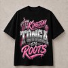 Tonga Kingdom 676 Roots Pink Graffiti T-Shirt - Black