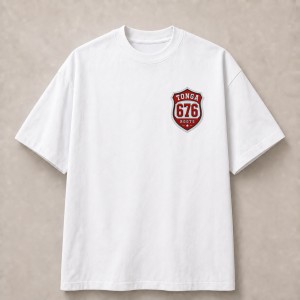 Tonga 676 Roots Front and Back T-Shirt - White