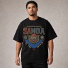 Samoa Island Warrior Bloodline 685 T-Shirt - Black