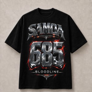 Samoa 685 Bloodline Chrome T-Shirt - Black