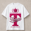 Tonga Kingdom Above All Pink Island Pride T-Shirt - Black & White