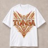 The Kingdom of Tonga Ivory Red and Gold T-Shirt - White