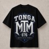 Mate Ma'a Tonga 676 Blue Crest T-Shirt - Black