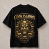 Cook Islands Pacific Roots Warrior Mask T-Shirt - Black