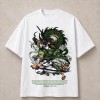 One Piece Zoro Green Dragon Swordsman T-Shirt - Black & White