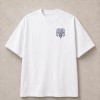 Mate Ma'a Tonga 676 Blue Crown Front and Back T-Shirt - White