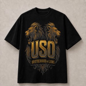 USO Brotherhood of Lions T-Shirt - Black