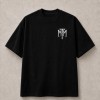Mate Ma'a Tonga 676 Red Accent Front and Back T-Shirt - Black