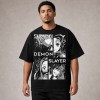 Demon Slayer Character Panels T-Shirt - Black