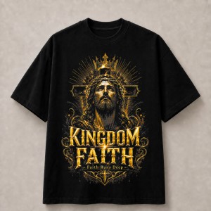 Kingdom Faith Runs Deep T-Shirt - Black
