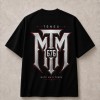 Mate Ma'a Tonga 676 Red Accent Front and Back T-Shirt - Black