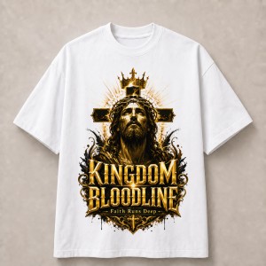 Kingdom Bloodline Faith Runs Deep T-Shirt - White