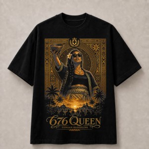 Tonga 676 Queen Bloodline T-Shirt - Black